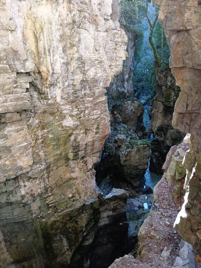 La gola del Bussento scavata nella roccia